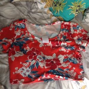 New Tropical Crop Top